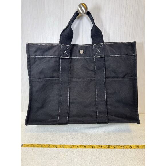 Authentic HERMES Fourre Tout PM Hand Tote Bag Purse Canvas - Picture 1 of 11